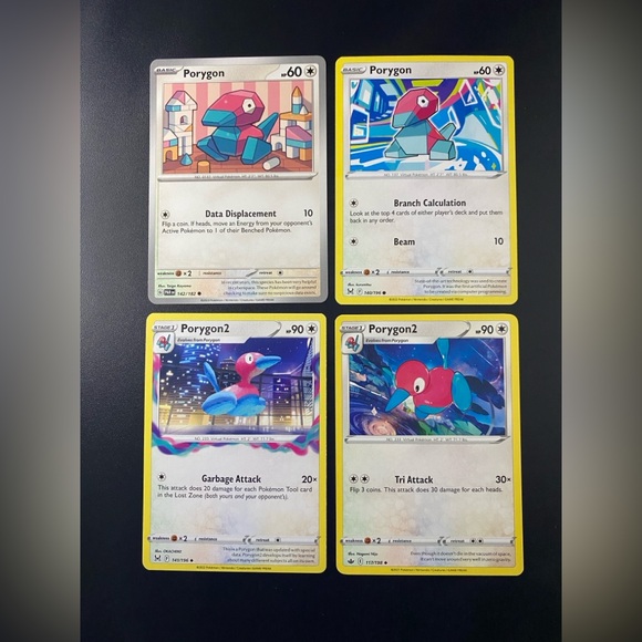 142/182 140/196 Porygon 141/196 117/198 Porygon2 Pokemon TCG Lot Fresh Pulls - Picture 1 of 2